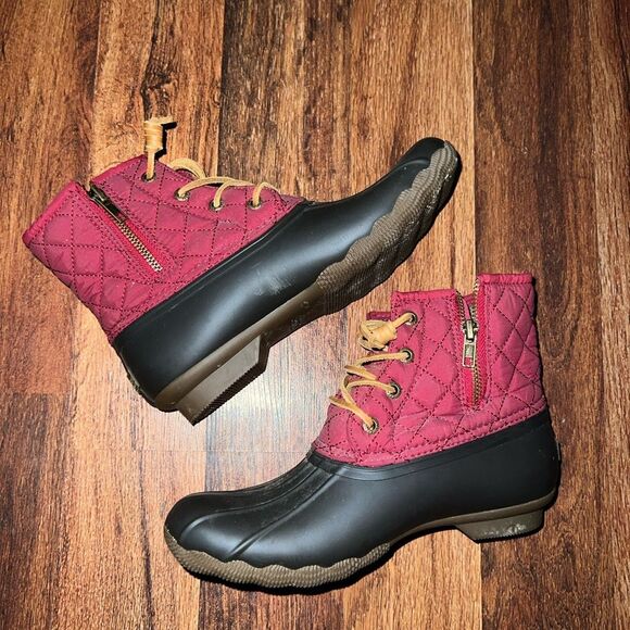 Sperry Women’s Size 7 Quilted Pattern Waterproof Rain Snow Duck Boots - Picture 1 of 5